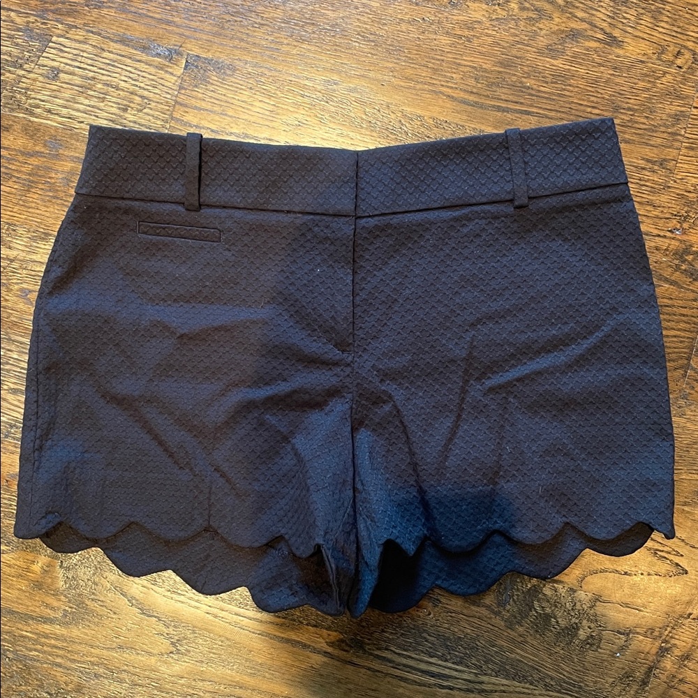 LOFT Black Textured Riviera Shorts